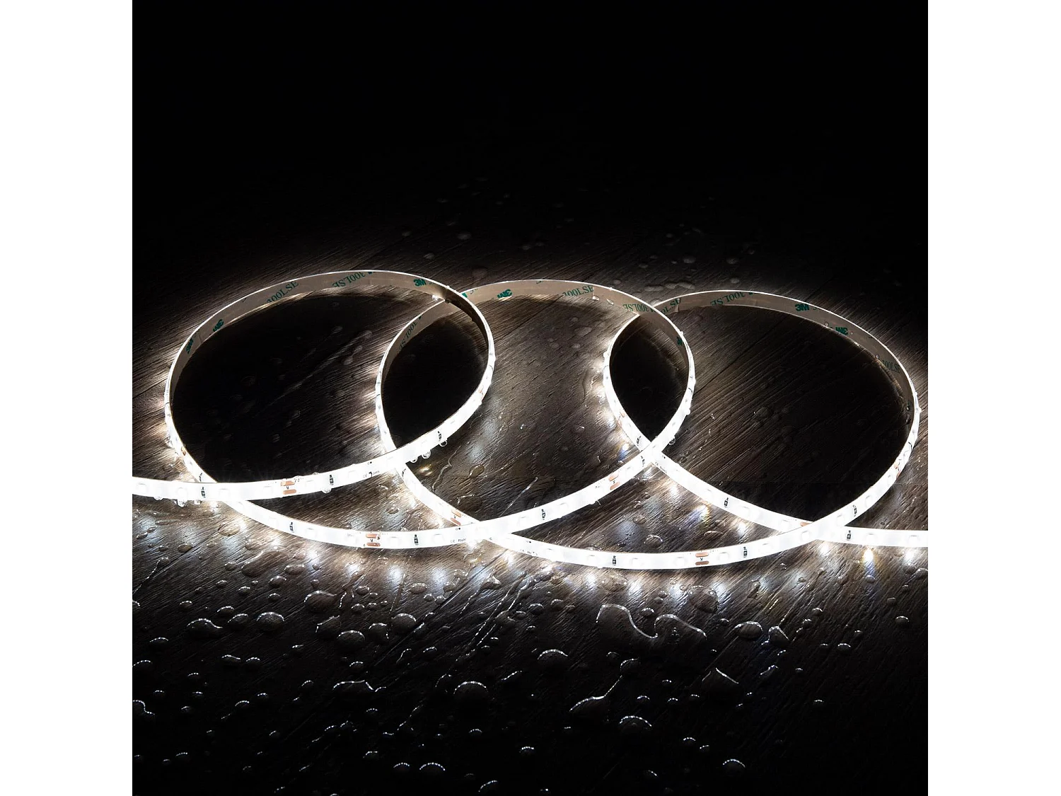 Ruban LED 24V SMD 60 LED/m 5m 5W/m 400lm/m Largeur 8mm Coupe 10cm IP65 6000K Blanc froid