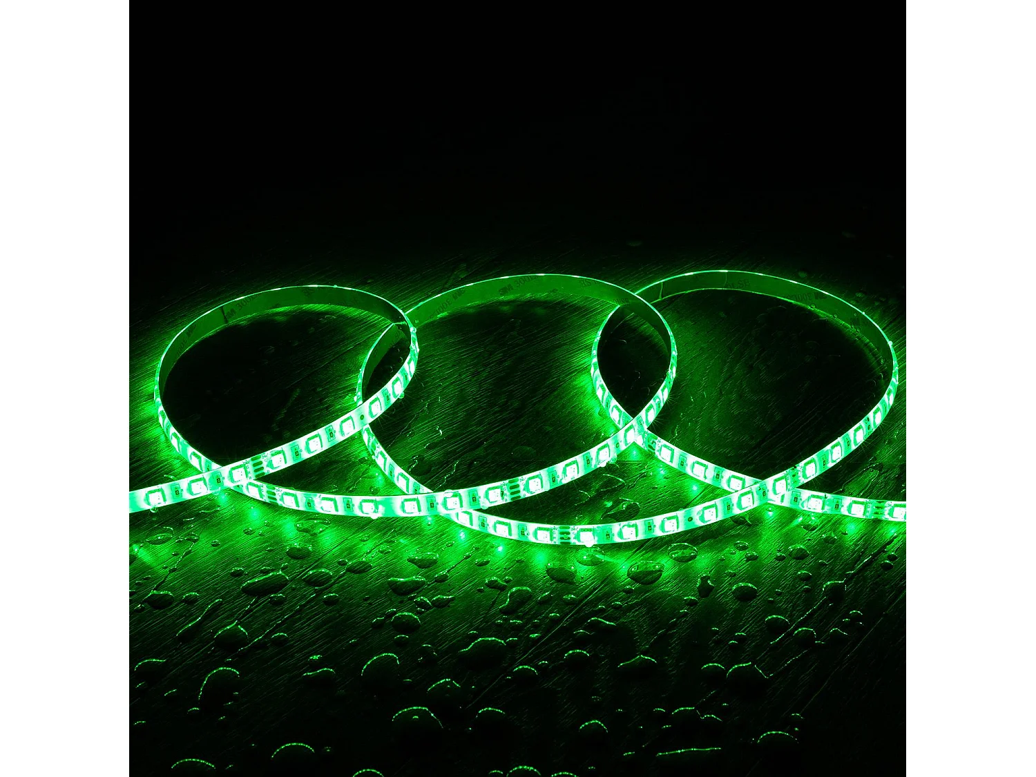 Ruban LED 24V RGB SMD 60 LED/m 5m 10W/m Largeur 10mm Coupe 10cm IP65 RGB