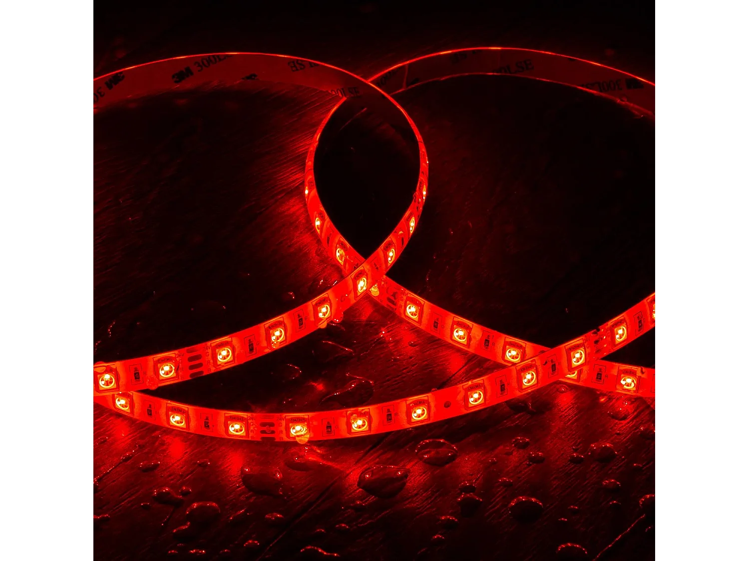 Ruban LED 24V RGB SMD 60 LED/m 5m 9W/m Largeur 10 mm Coupe 10 cm IP65 RGB