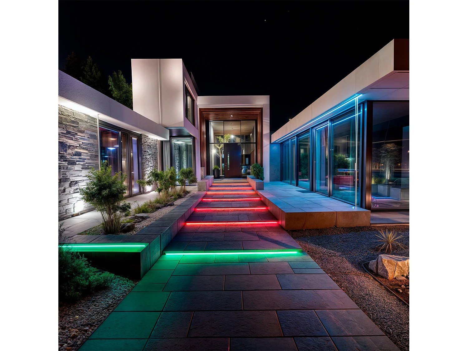 Ruban LED RGB 220V SMD 60 LED/m 10W/m Largeur 16mm Coupe 100cm IP65 Contrôle WiFi 5 m