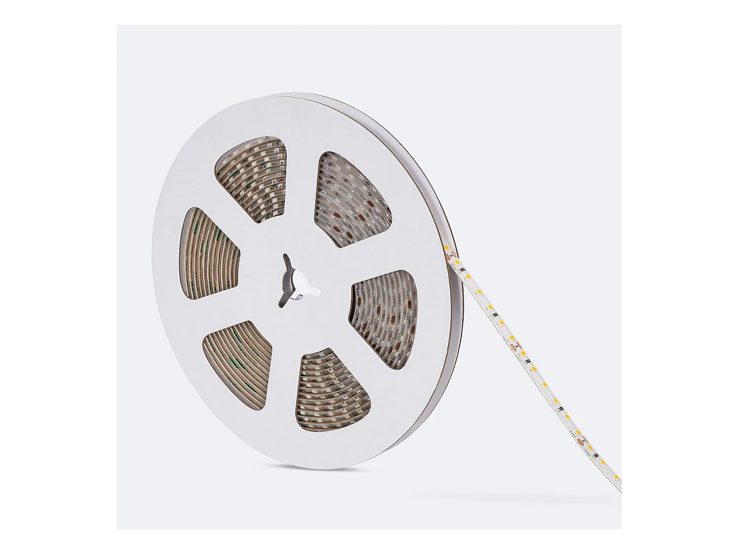 Bobina 5m Striscia LED 24V SMD 120 LED/m 10W/m 1000lm/m Larga 8mm IP65 Taglio 5cm 4000K Bianco Naturale