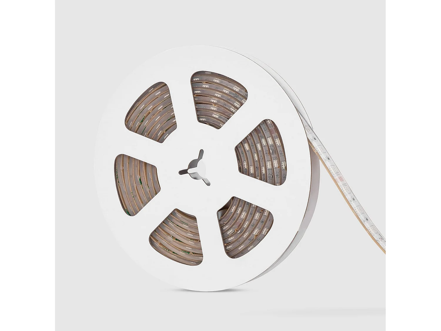 Tira LED 12V RGB SMD 60 LED/m 5m 10W/m Ancho 12mm Corte 5cm IP68 SILICONE FLEX RGB
