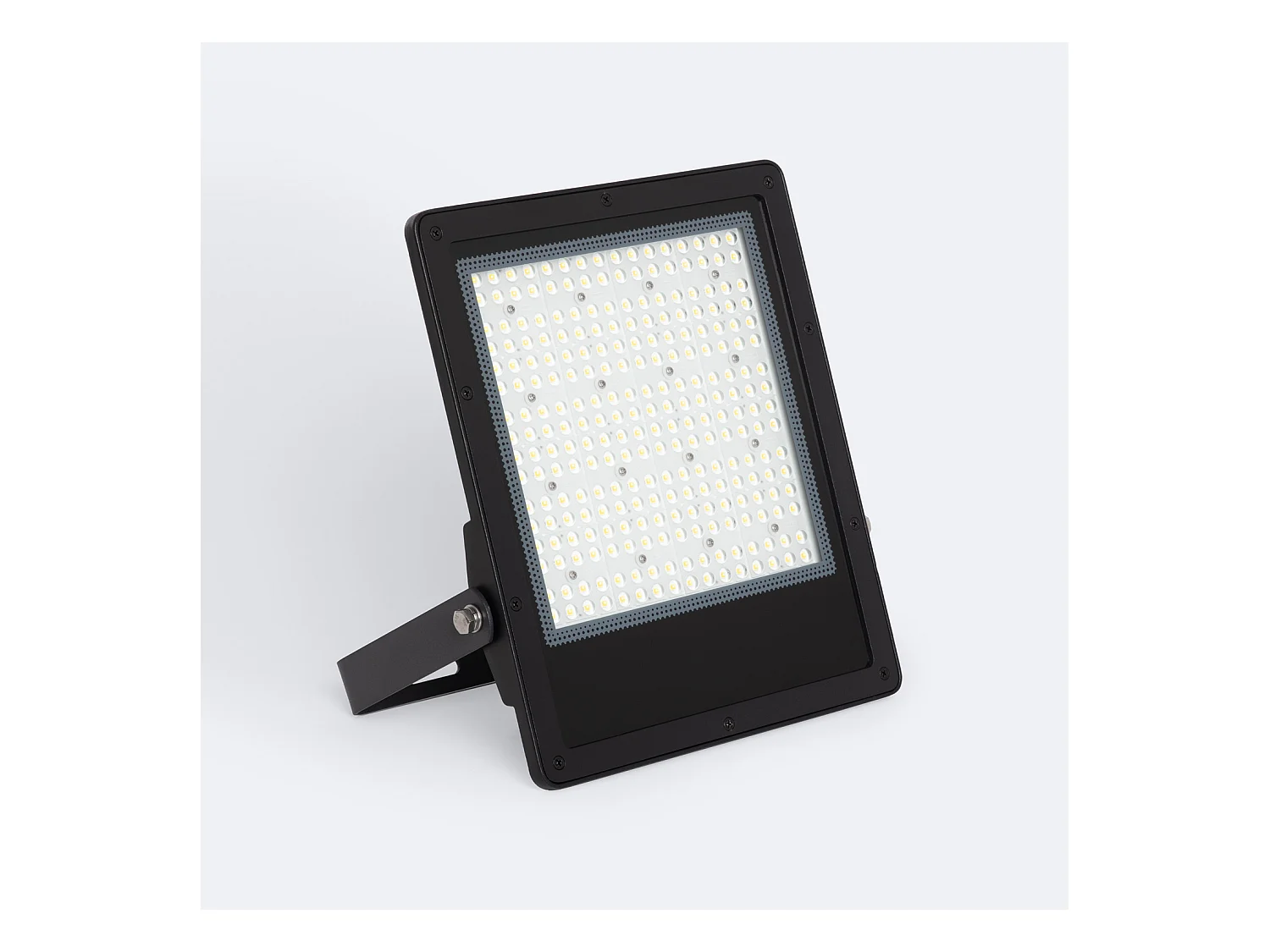 Projecteur LED 150W Dimmable TRIAC 170 lm/W IP65 ELEGANCE Slim PRO Noir 5000K Asymétrique 80ºx155º Blanc froid