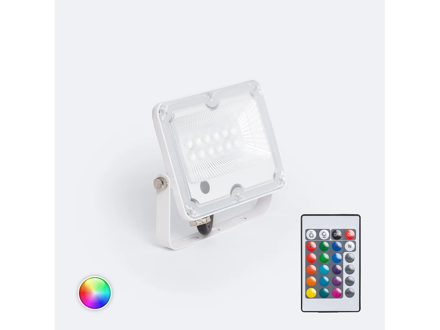 Proiettore LED 10W RGB IP65 S2 Pro con Telecomando IR  RGB