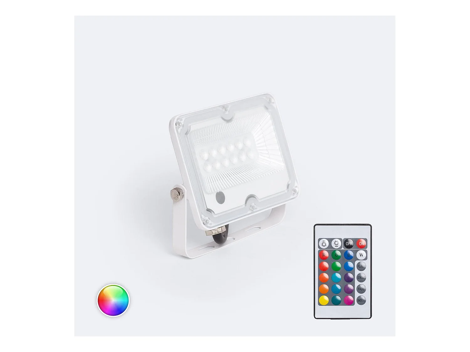 Projecteur LED 10W RGB IP65 S2 Pro avec Télécommande IR  RGB