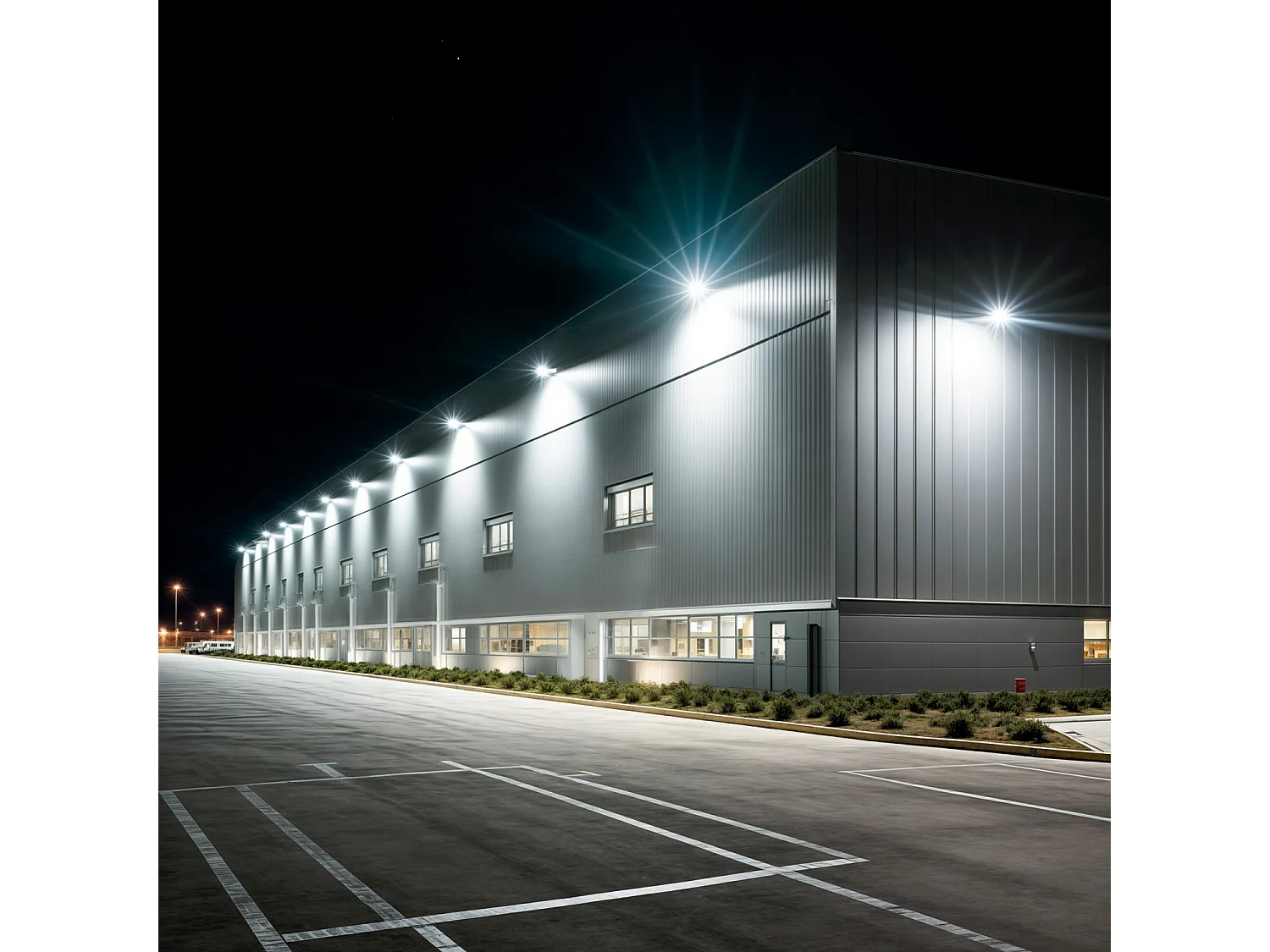 Proiettore LED 200W Regolabile 0-10V 170 lm/W IP65 ELEGANCE Slim PRO Bianco Bianco Naturale 30º 4000K