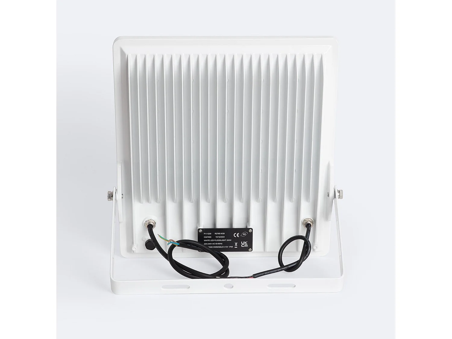 Proiettore LED 200W Regolabile 0-10V 170 lm/W IP65 ELEGANCE Slim PRO Bianco Bianco Naturale Asimmetrica 80ºx155º 4000K