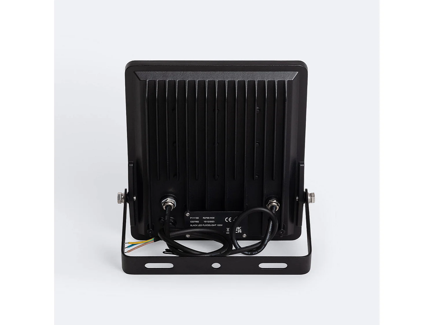 Projecteur LED 100W Dimmable TRIAC 170 lm/W IP65 ELEGANCE Slim PRO Noir 4000K Asymétrique 80ºx155º Blanc neutre