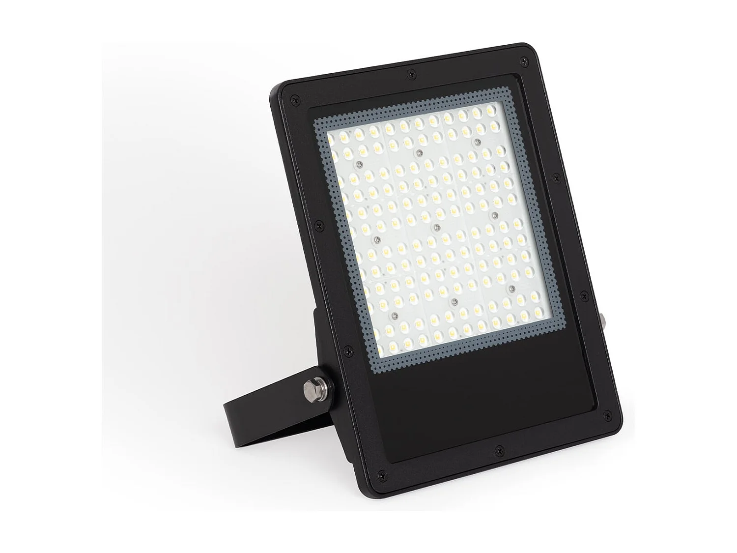 Projecteur LED 100W Dimmable 0-10V 170 lm/W IP65 ELEGANCE Slim PRO Noir 3000K 120º Blanc chaud