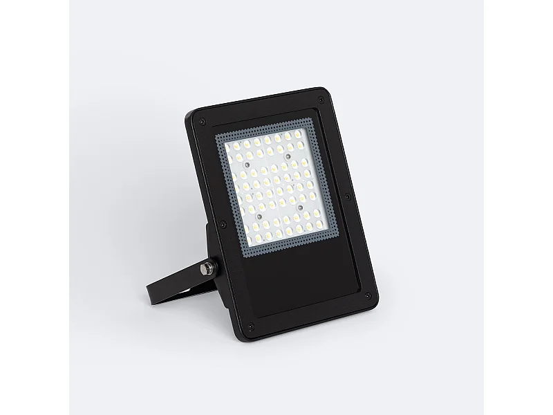 Projecteur LED 50W Dimmable 0-10V 170 lm/W IP65 ELEGANCE Slim PRO Noir 3000K Asymétrique 120ºx50º Blanc chaud