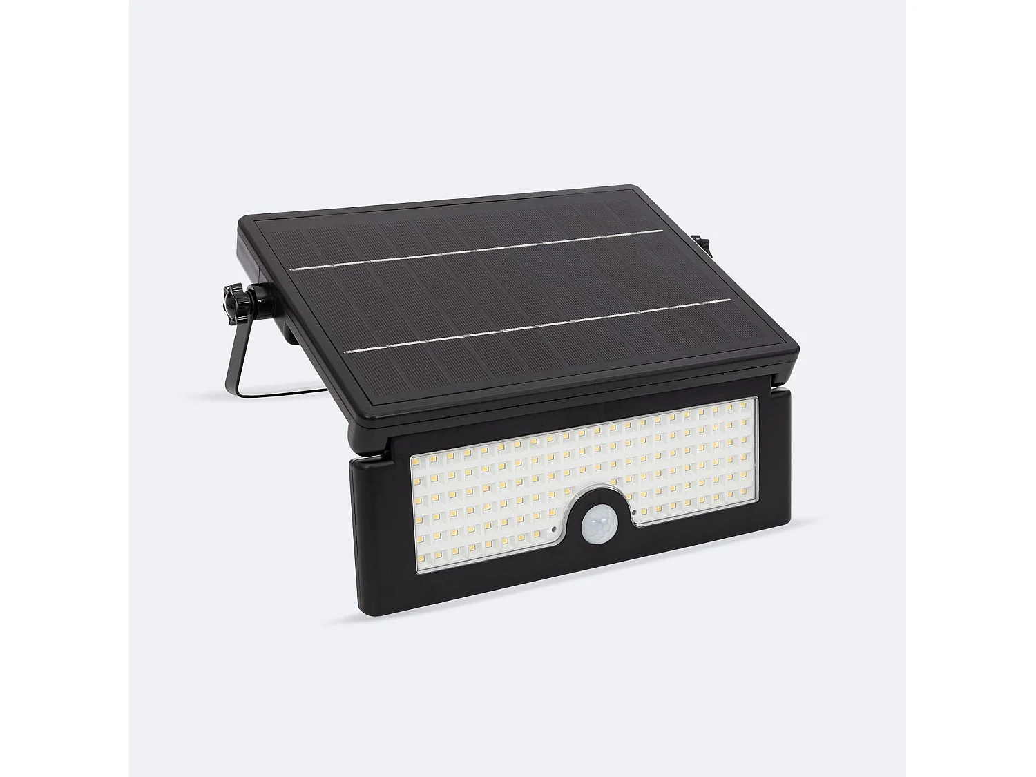 Proiettore LED Solar 10W IP54 con Sensore di Movimento PIR e Crepuscolare 4000K Bianco Naturale