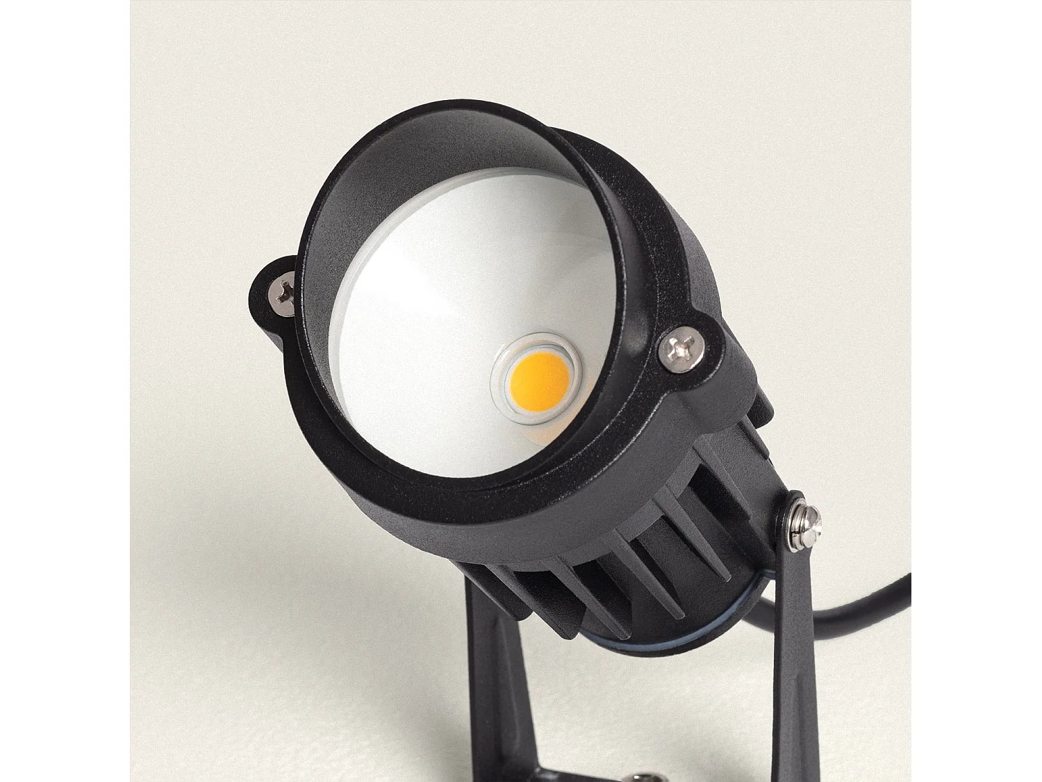 Foco Exterior LED 6W con Pincho Palm EasyFit 12V Negro