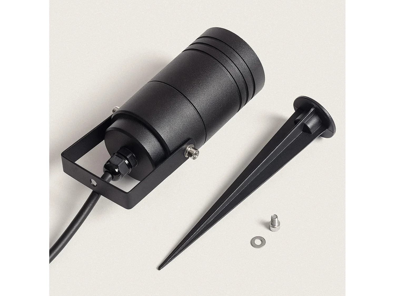 Spot Extérieur GU10 Aluminium sur Piquet Jambi  200 mm