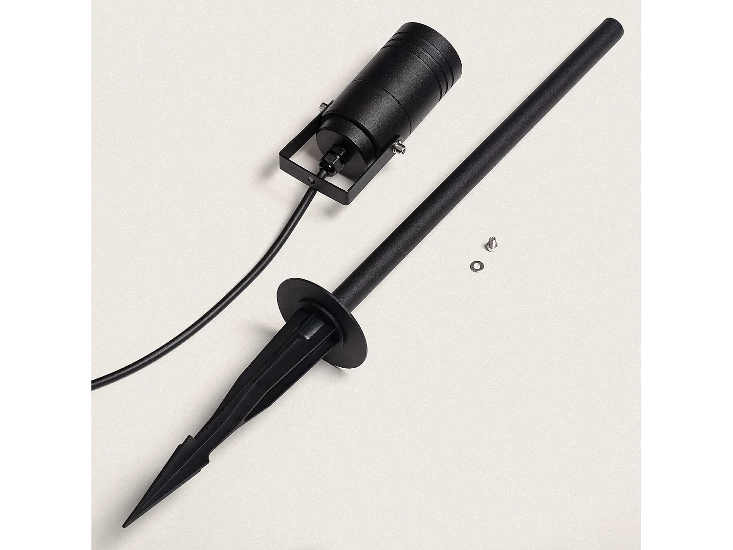 Spot Extérieur GU10 Aluminium sur Piquet Jambi  600 mm