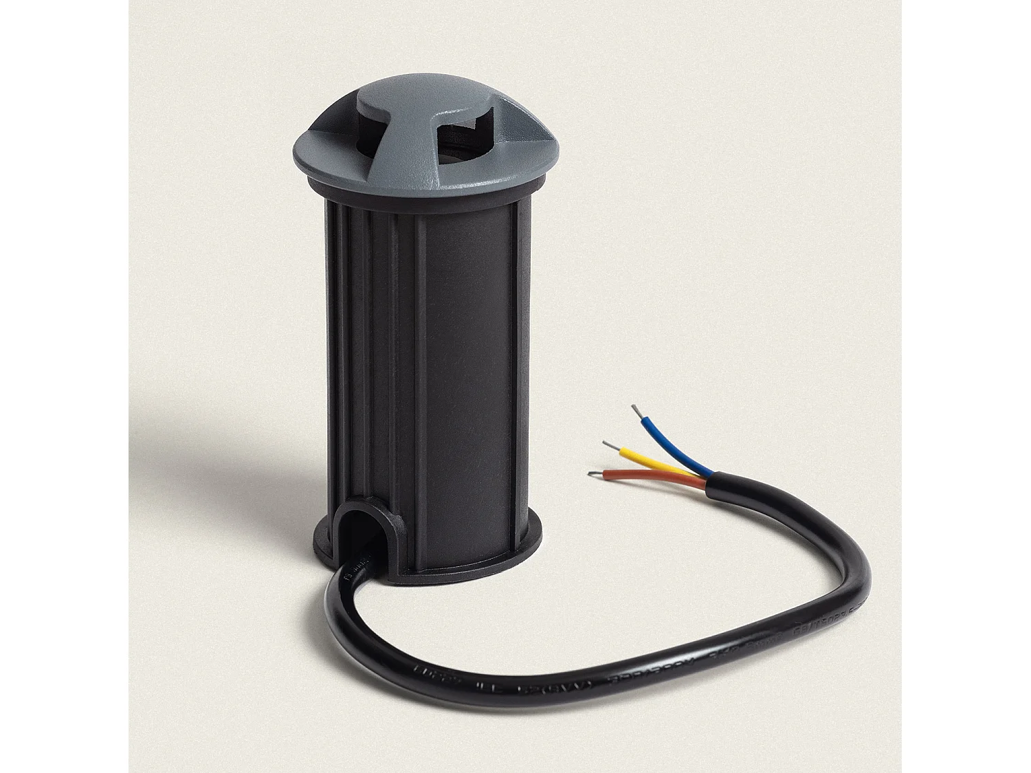 Baliza Exterior LED 1W Empotrable Suelo Letso 3L Gris 2700K Blanco Cálido