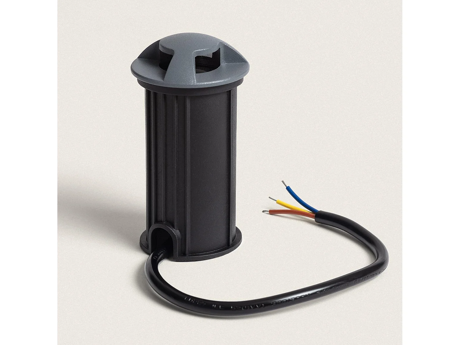 Baliza Exterior LED 1W Empotrable Suelo Letso 3L Gris 2700K Blanco Cálido