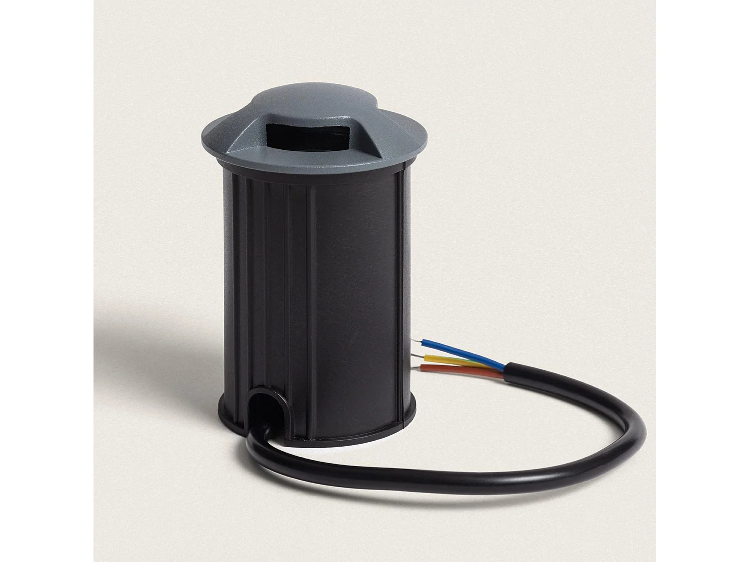 Balise Extérieure LED 3W Encastrable au Sol Letso 3L Grise 4000K Blanc neutre