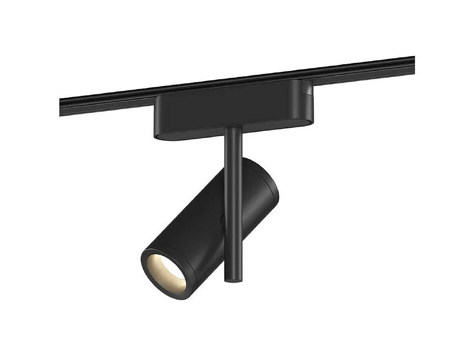 Spot LED sur Rail Magnétique 25mm Extra-Plat 8W Quartz 48V Noir 4000K Blanc neutre