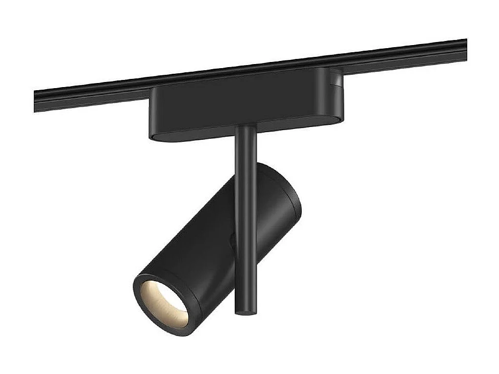 Spot LED sur Rail Magnétique 25mm Extra-Plat 8W Quartz 48V Noir 4000K Blanc neutre