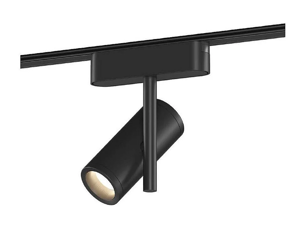 Spot LED sur Rail Magnétique 25mm Extra-Plat 8W Quartz 48V Noir 4000K Blanc neutre