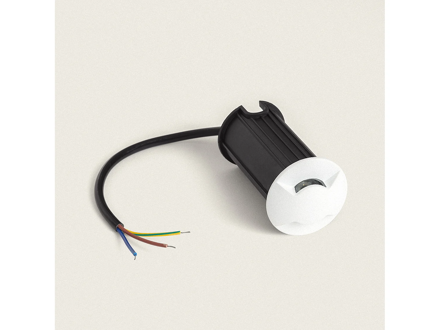 Baliza Exterior LED 1W Empotrable Suelo Letso 2L Blanco 2700K Blanco Cálido