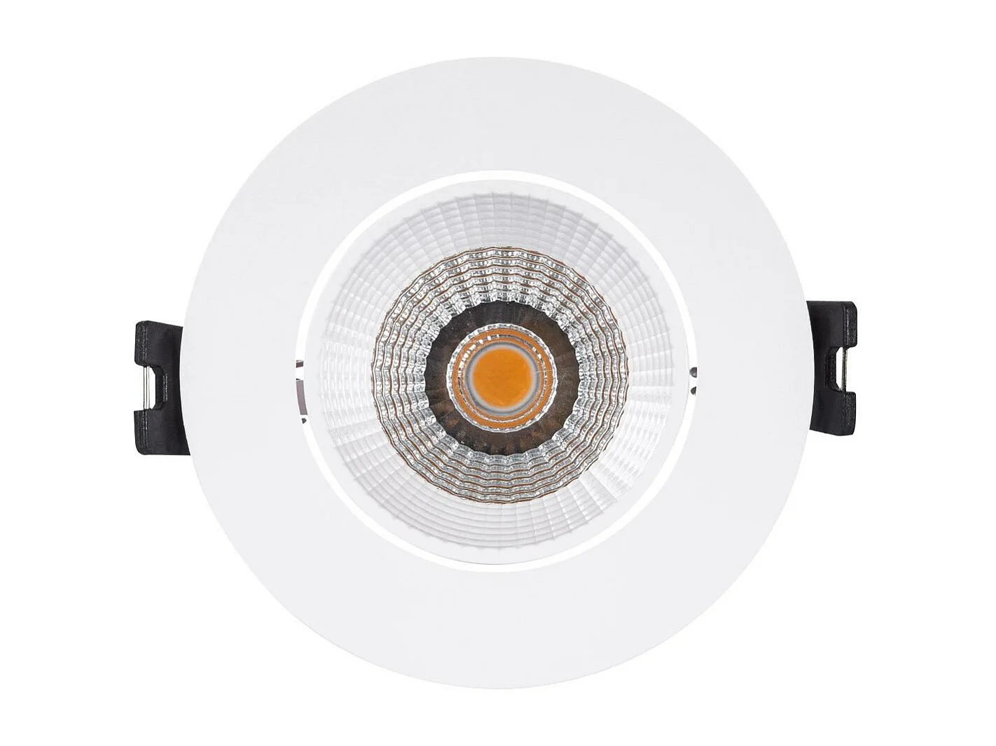 Spot Downlight LED Rond 15W  Coupe Ø 75 mm 4000K Noir Blanc neutre