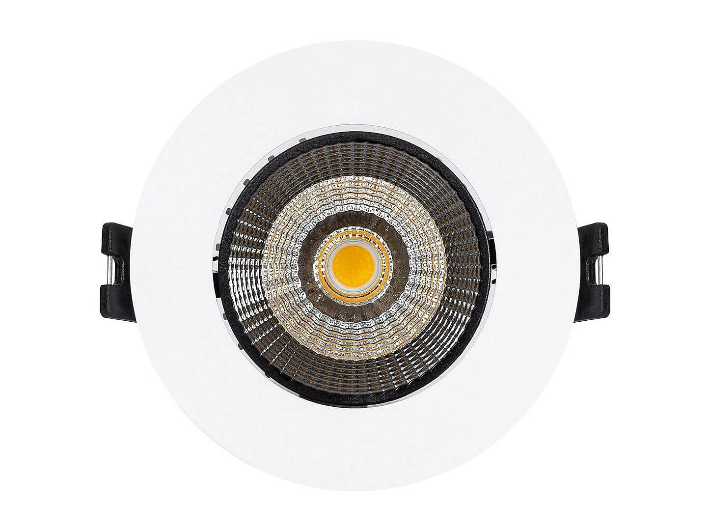 Spot Downlight LED Rond 15W  Coupe Ø 75 mm 4000K Noir Blanc neutre