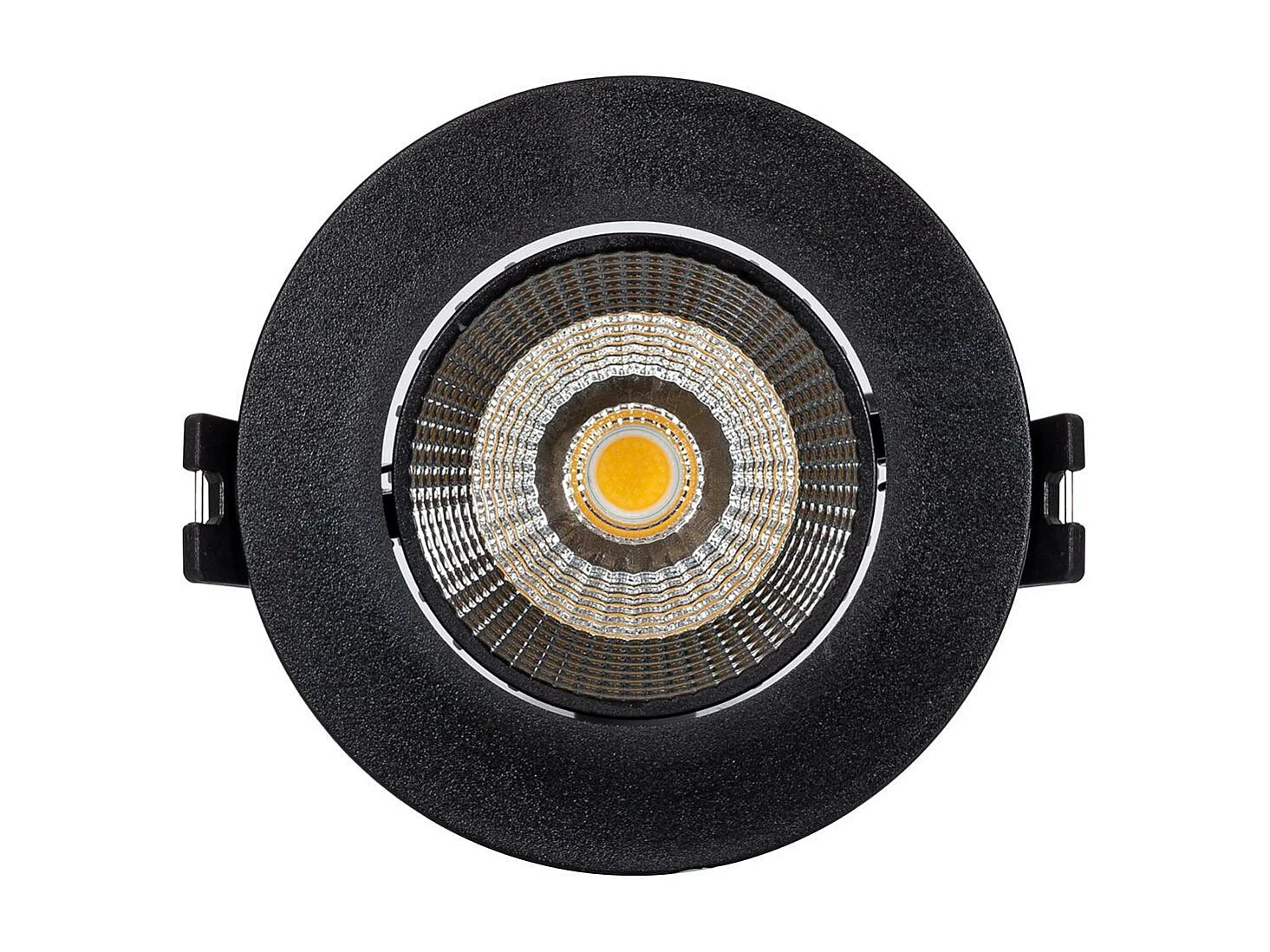 Spot Downlight LED Rond 15W  Coupe Ø 75 mm 4000K Noir Blanc neutre