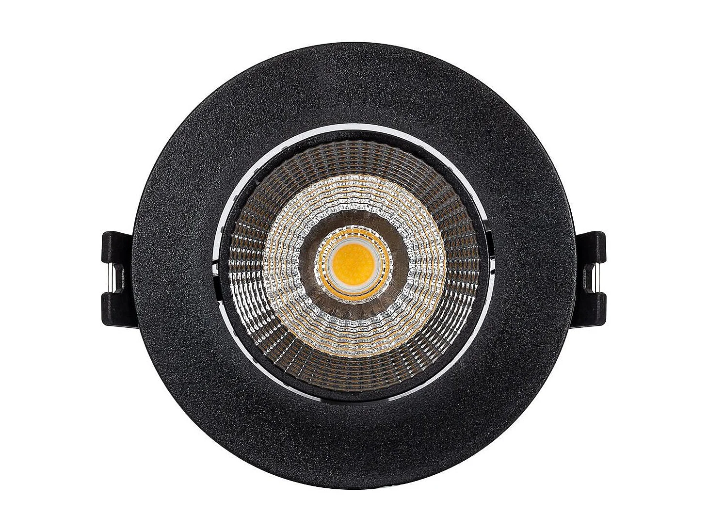 Spot Downlight LED Rond 15W  Coupe Ø 75 mm 4000K Noir Blanc neutre