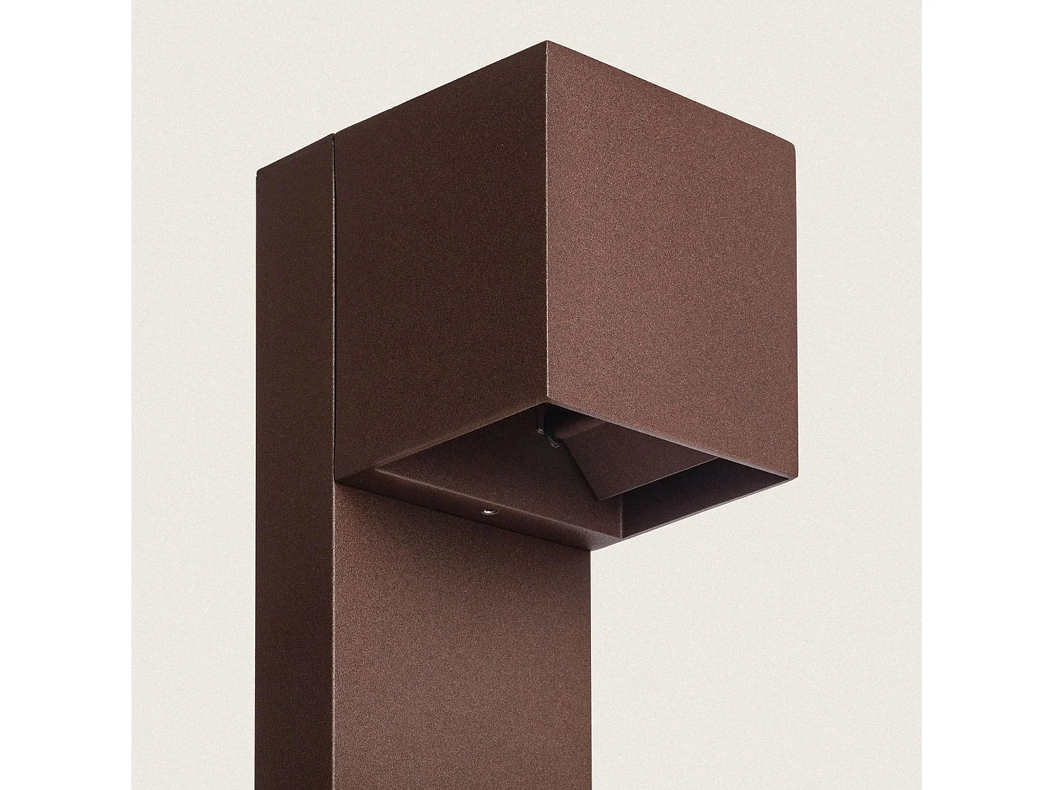 Baliza Exterior LED 10W Superficie Pie 80cm Aluminio Denny L Óxido