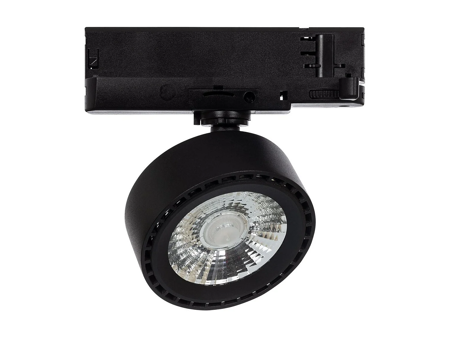 Spot LED sur Rail Triphasé 20W Onuba CCT Sélectionnable Noir 3000K - 4000K - 6000K Sélectionnable (chaud-neutre-froid)