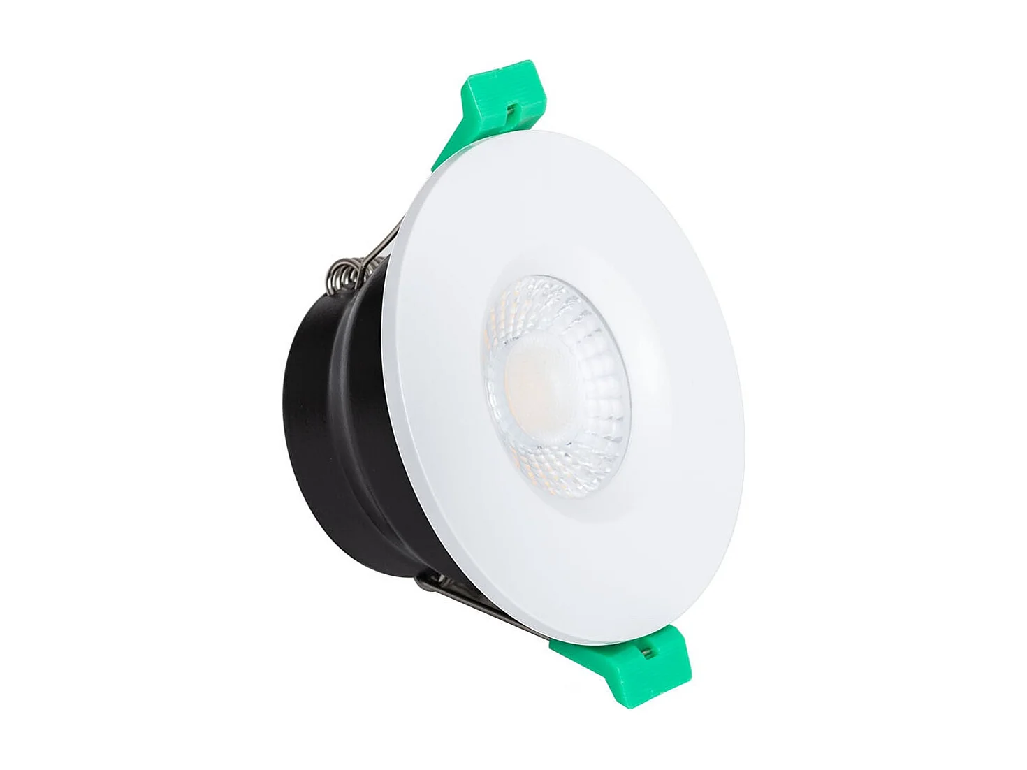 Spot Downlight Ignifuge LED 5-8W Rond Dimmable IP65 Coupe Ø 65 mm Design Noir Sélectionnable (Neutre-Froid)