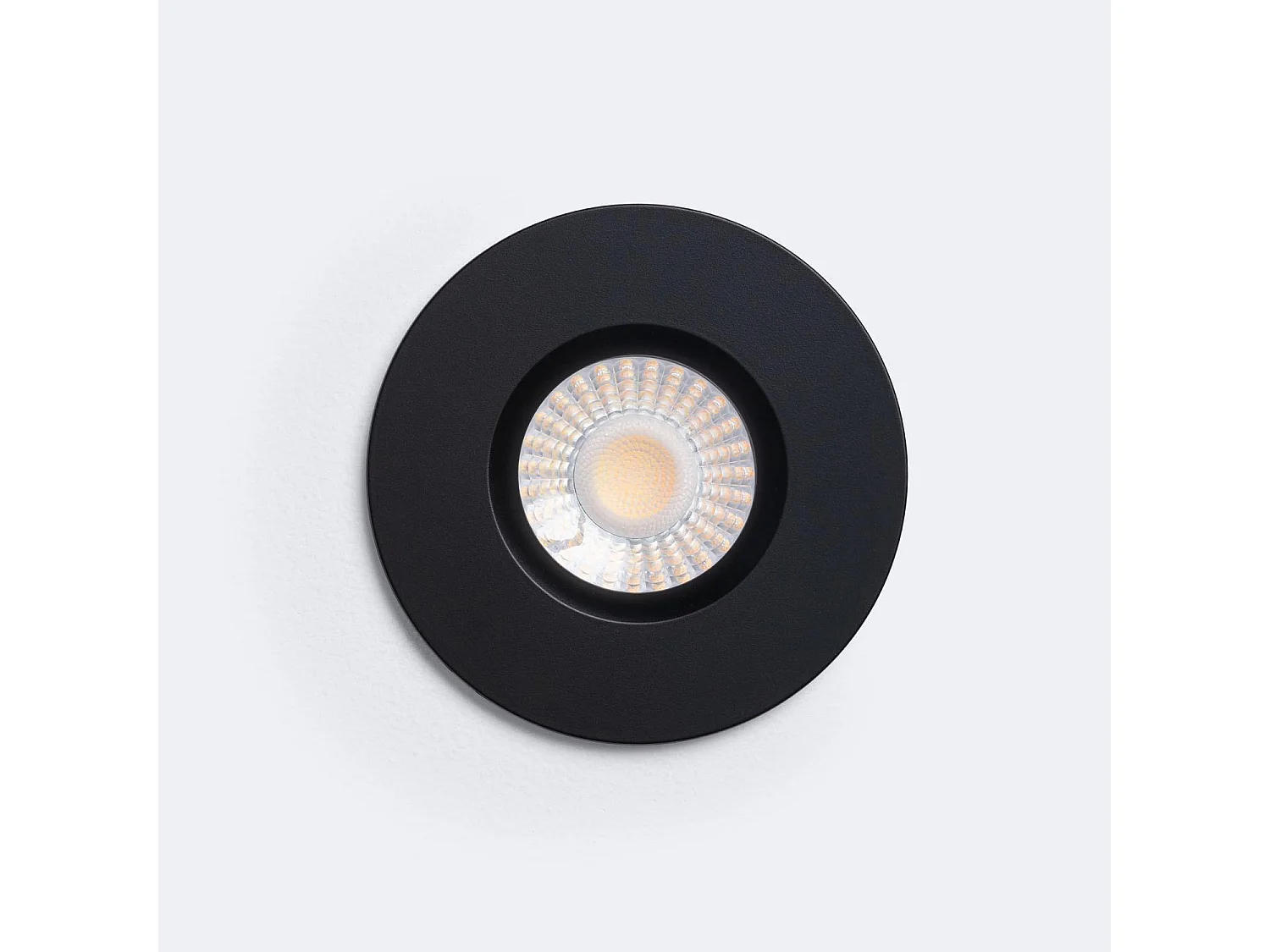 Spot Downlight Ignifuge LED 5-8W Rond Dimmable IP65 Coupe Ø 65 mm Design Noir Sélectionnable (Neutre-Froid)