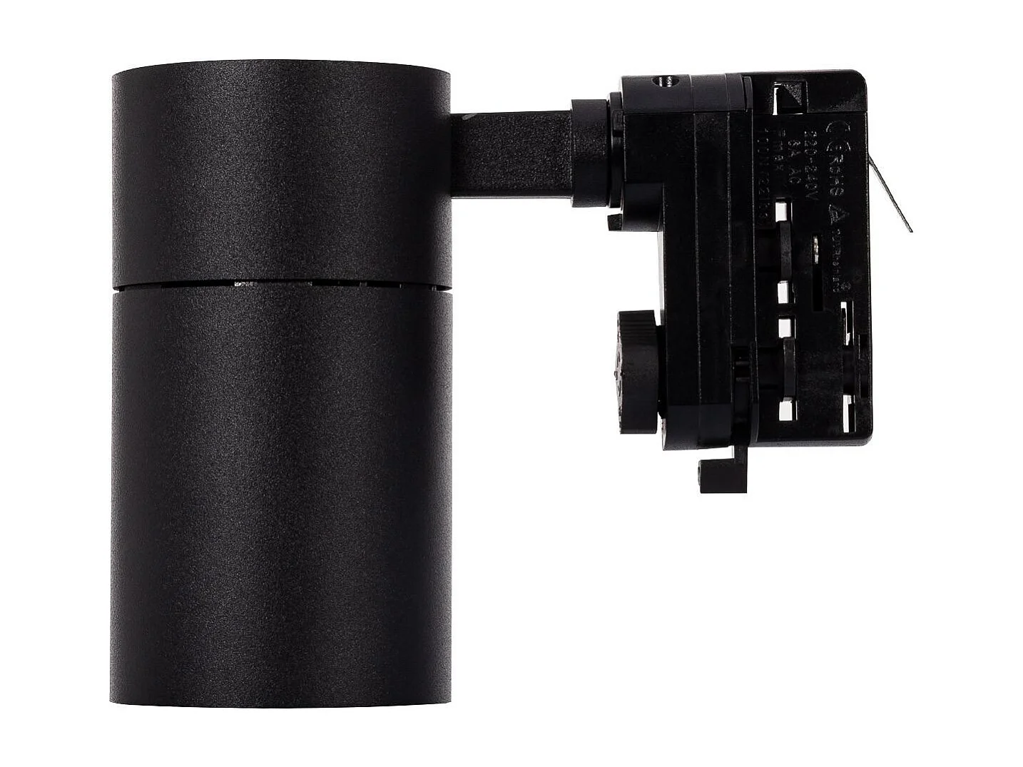 Spot LED sur Rail Triphasé 20W Mallet Dimmable Noir  5000K Blanc froid