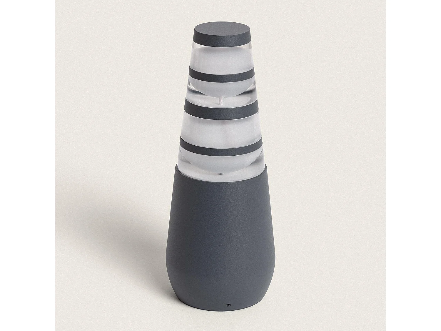 Baliza Exterior LED 8W Superficie Pie 38cm Double-Dareh Gris Oscuro