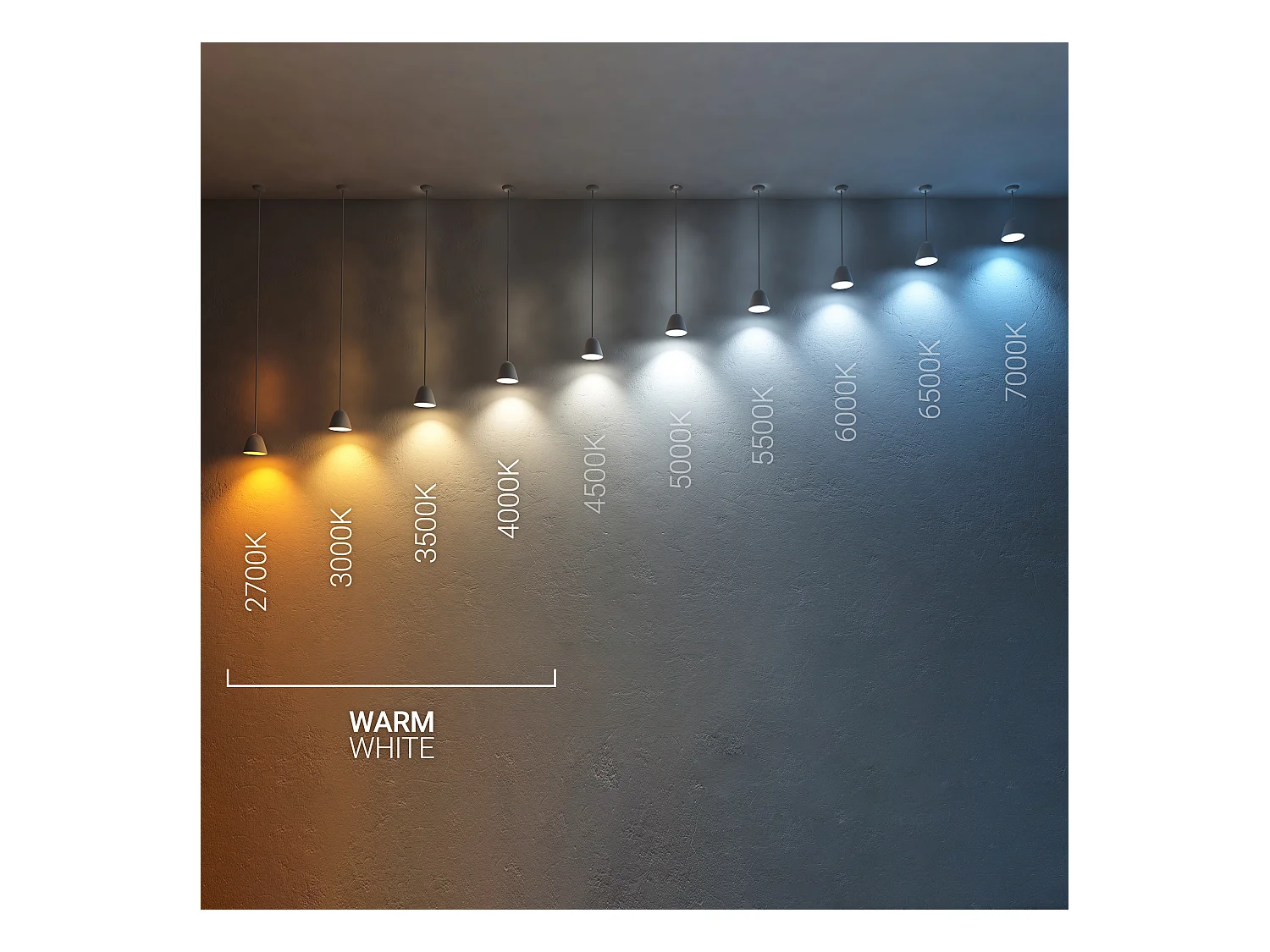 Spot Downlight LED 5W Orientable Rond Coupe Ø 68 mm Nickel Brossé  3000K Blanc chaud