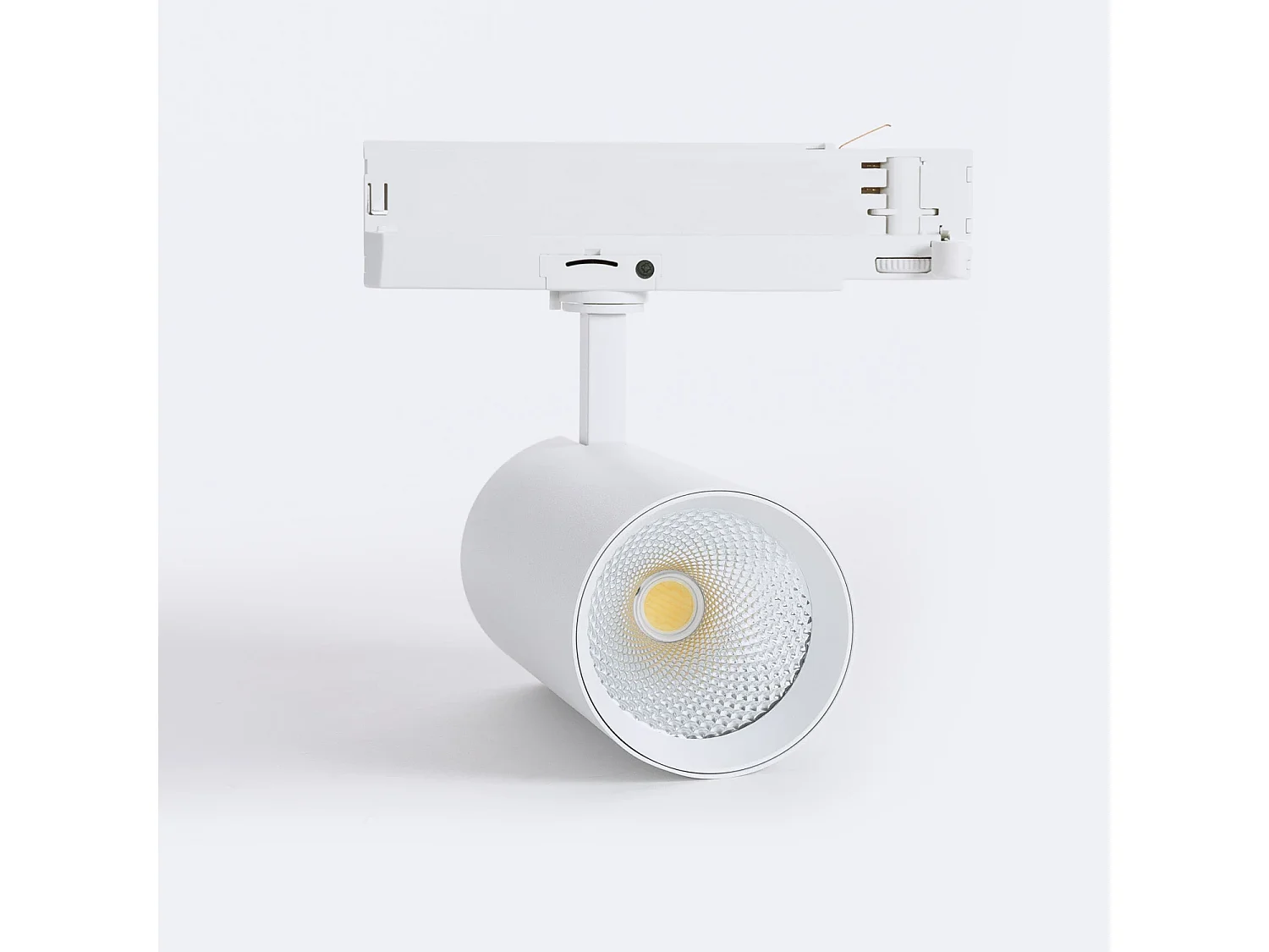 Spot LED sur Rail Triphasé 40W Carlo CCT Sélectionnable Blanc 4000K - 5000K - 6000K Sélectionnable