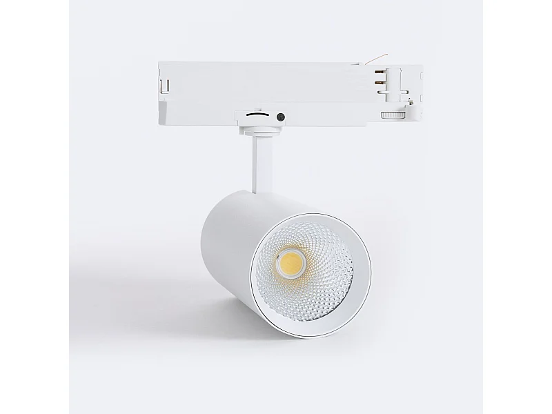 Spot LED sur Rail Triphasé 40W Carlo CCT Sélectionnable Blanc 4000K - 5000K - 6000K Sélectionnable
