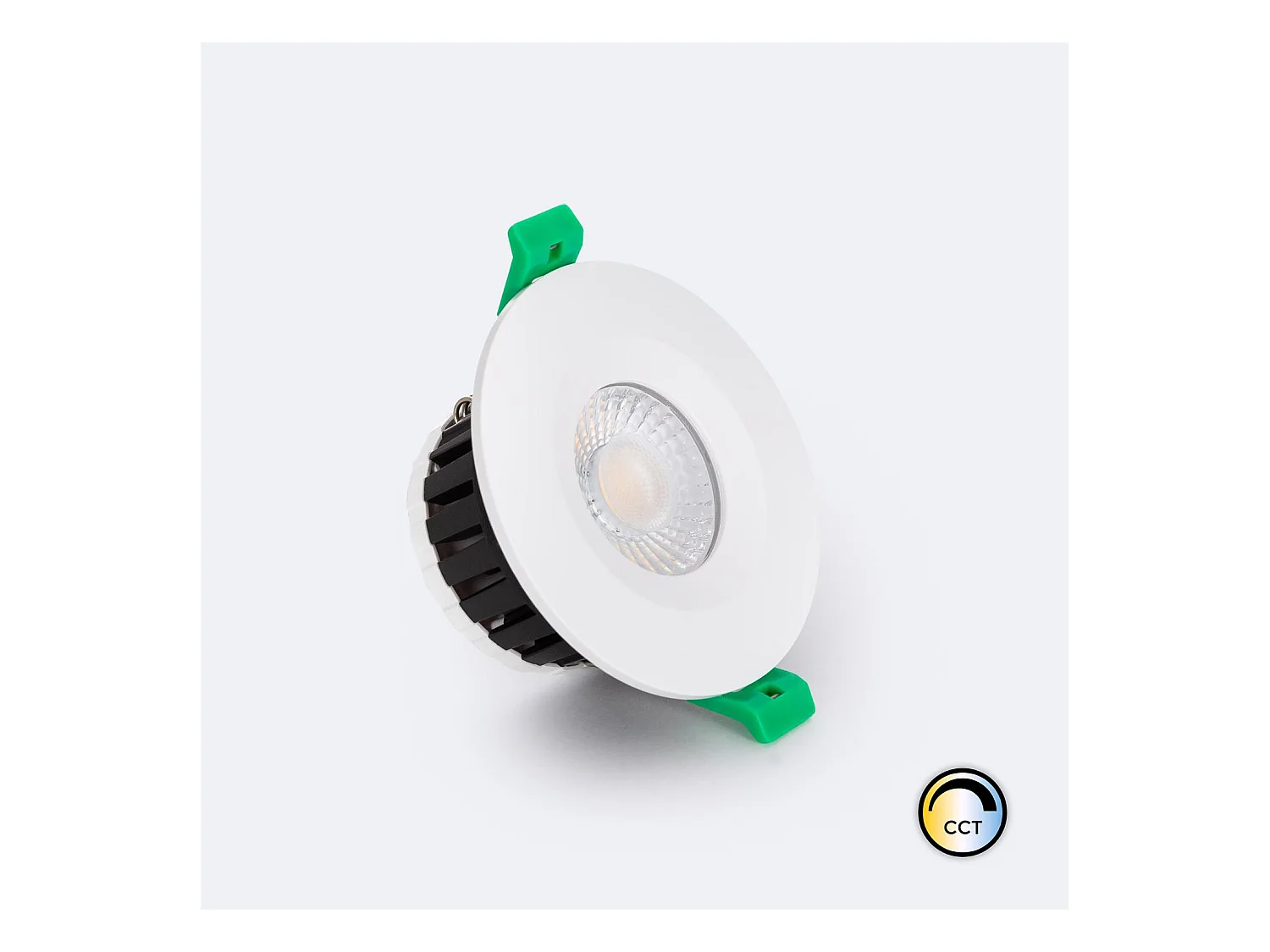 Foco Downlight LED 5-8W Ignífugo Circular Regulable IP65 Corte Ø 65 mm Seleccionable (Cálido-Neutro)