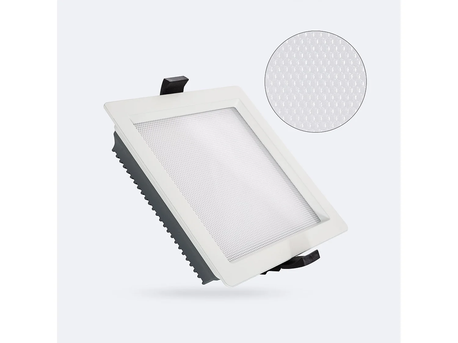 Pannello Downlight LED 24W Quadrato Regolabile Dim To Warm Foro 135x135mm Bianco