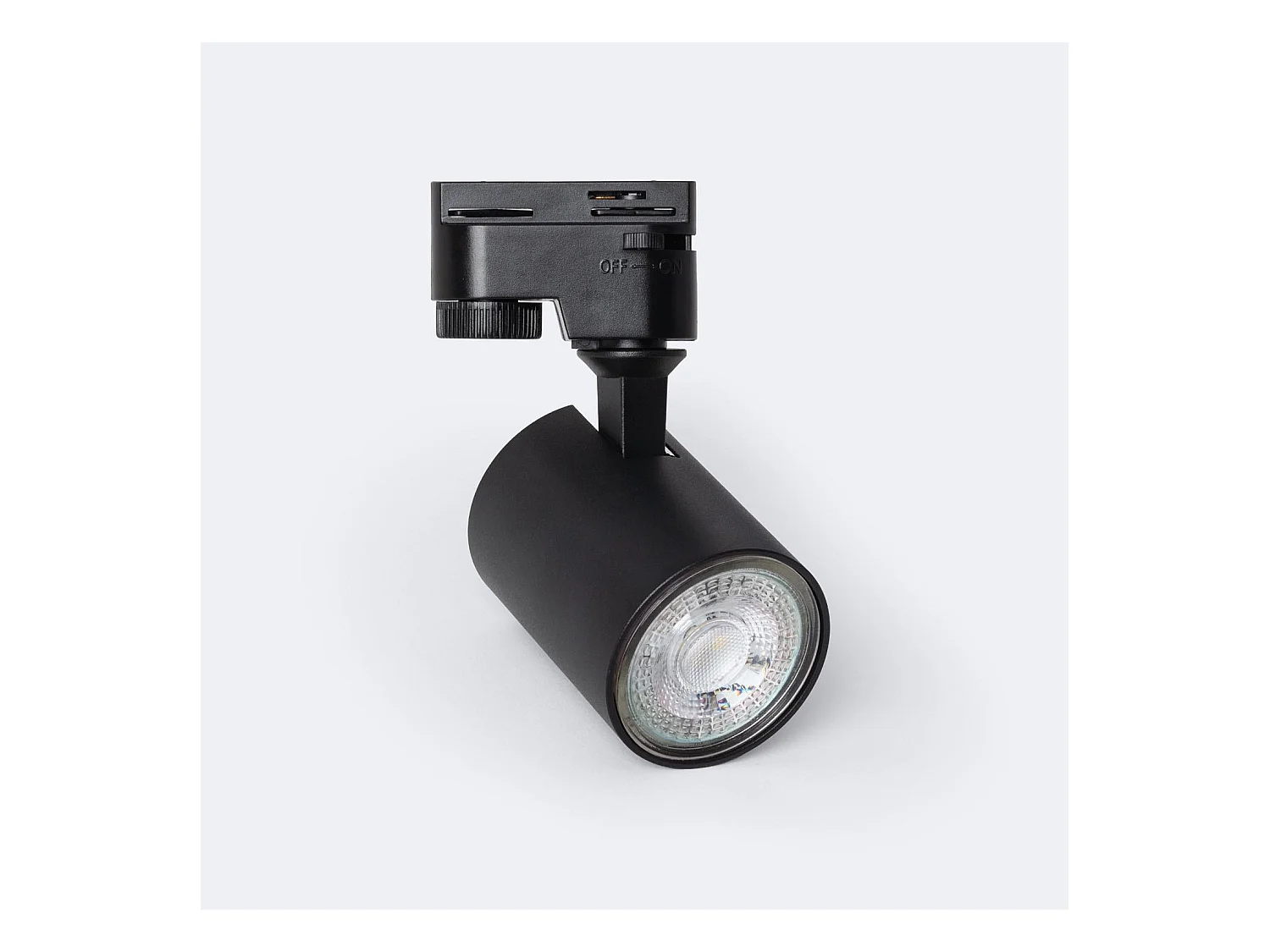 Spot à Douille sur Rail Monophasé Riuk pour Ampoule GU10 Blanc