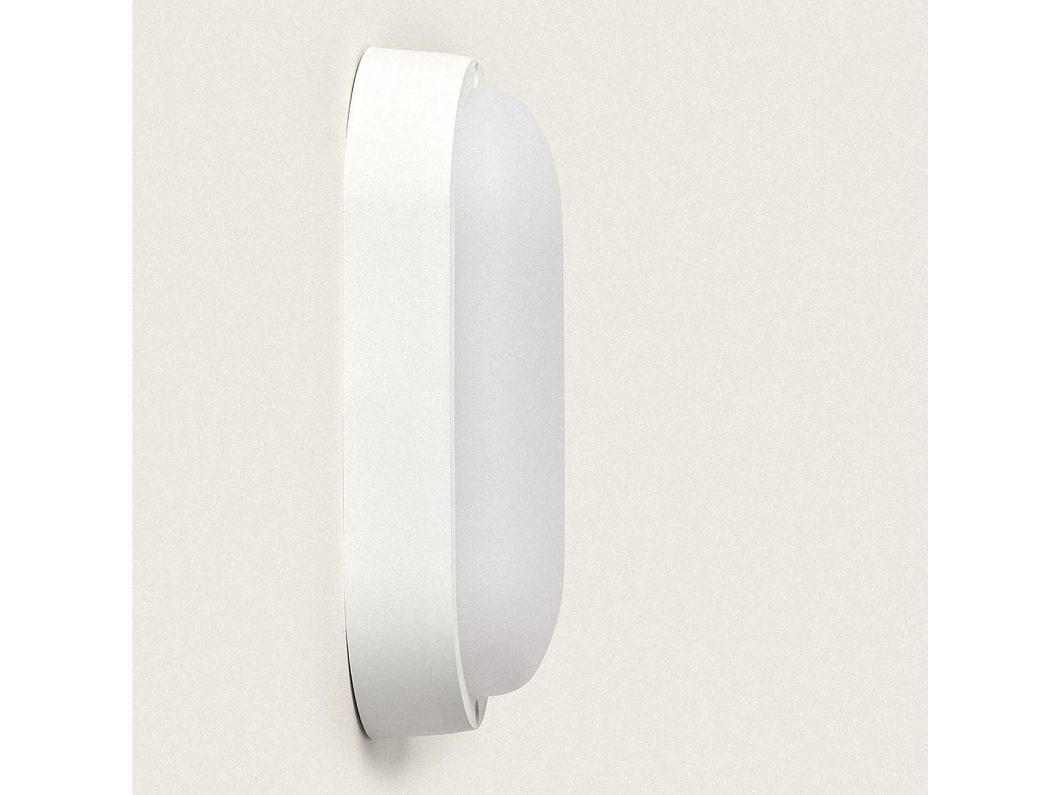 Plafonnier LED Ovale 25W Extérieur 94x198 mm IP65 avec Détecteur de Mouvement et Crépusculaire  White 6500K Blanc froid