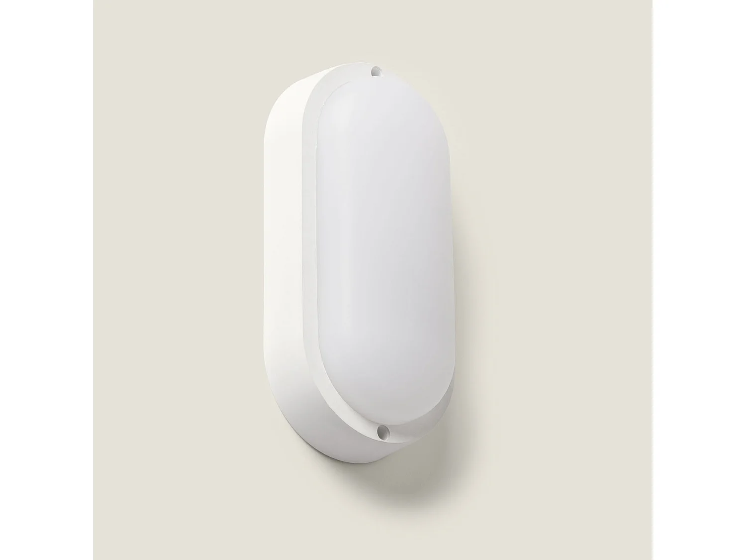 Plafonnier LED Ovale 25W Extérieur 94x198 mm IP65 avec Détecteur de Mouvement et Crépusculaire  White 6500K Blanc froid