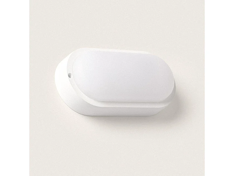 Plafonnier LED Ovale 25W Extérieur 94x198 mm IP65 avec Détecteur de Mouvement et Crépusculaire  White 6500K Blanc froid
