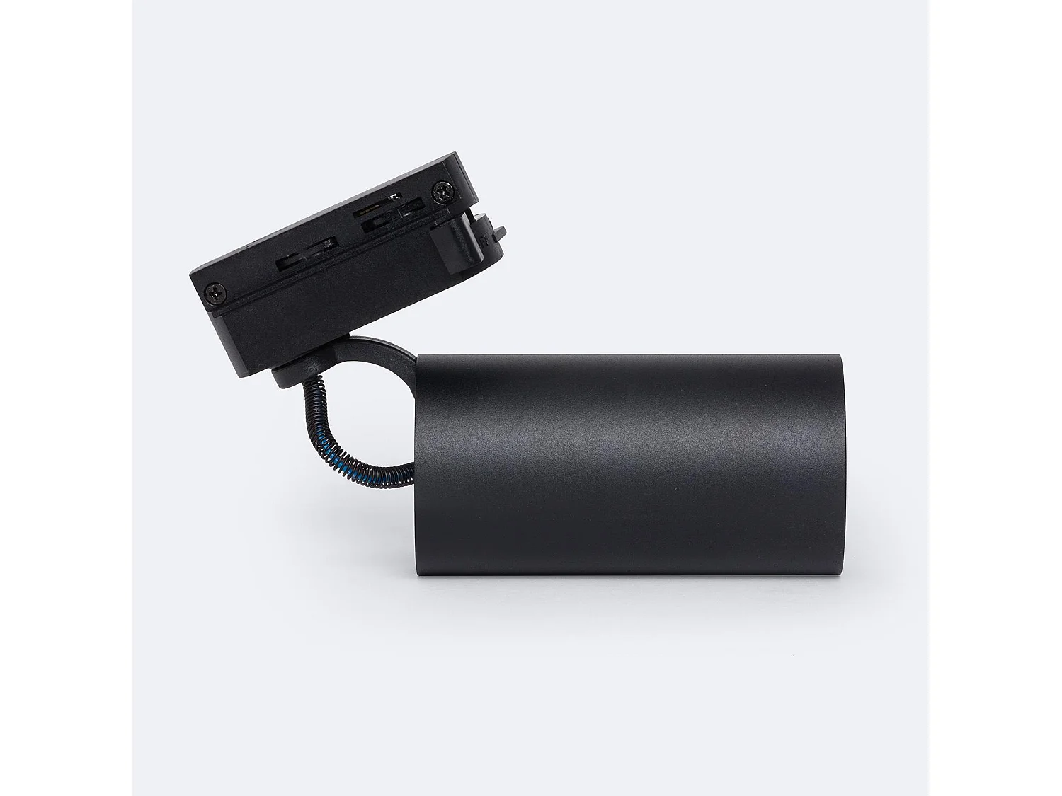 Spot à Douille sur Rail Monophasé Runn pour Ampoule GU10 Noir