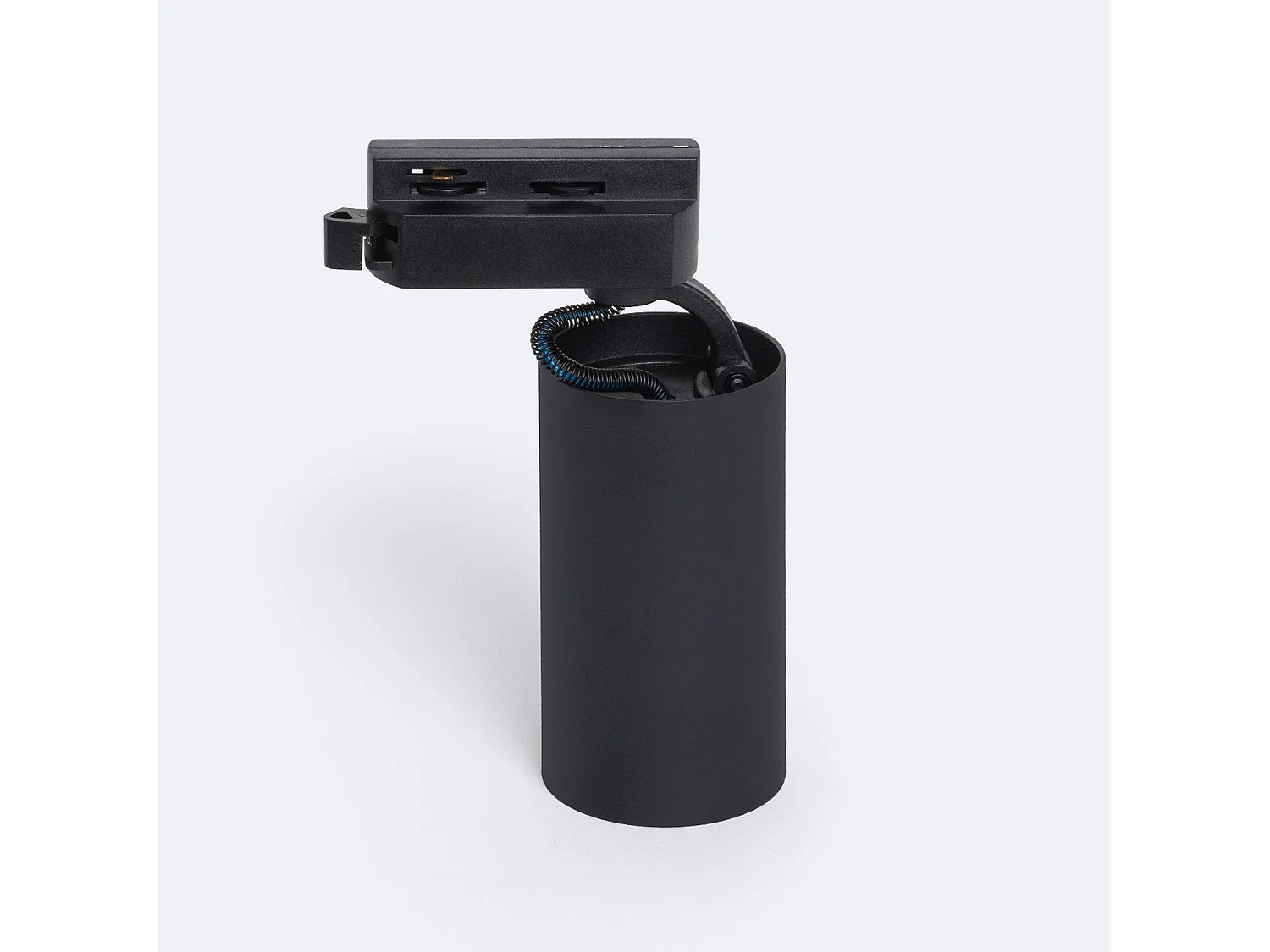 Spot à Douille sur Rail Monophasé Runn pour Ampoule GU10 Noir