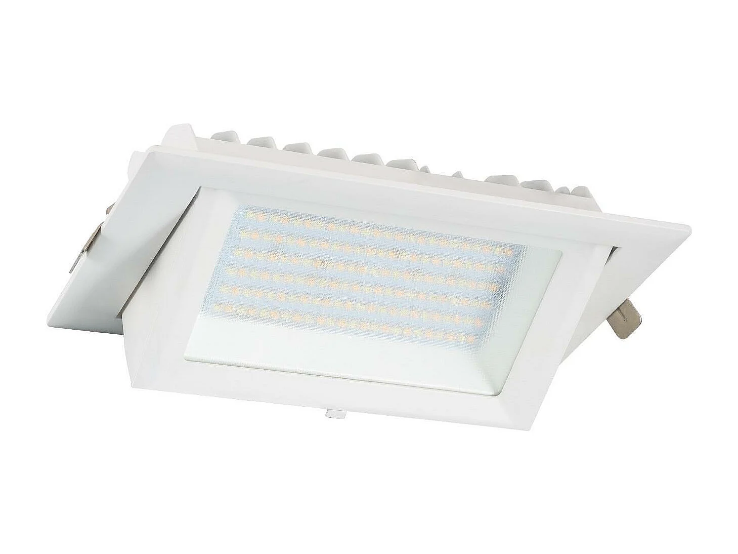 Spot Downlight LED 60W Rectangulaire Orientable  130 lm/W LIFUD Coupe 210x125 mm Blanc Neutre  4000K