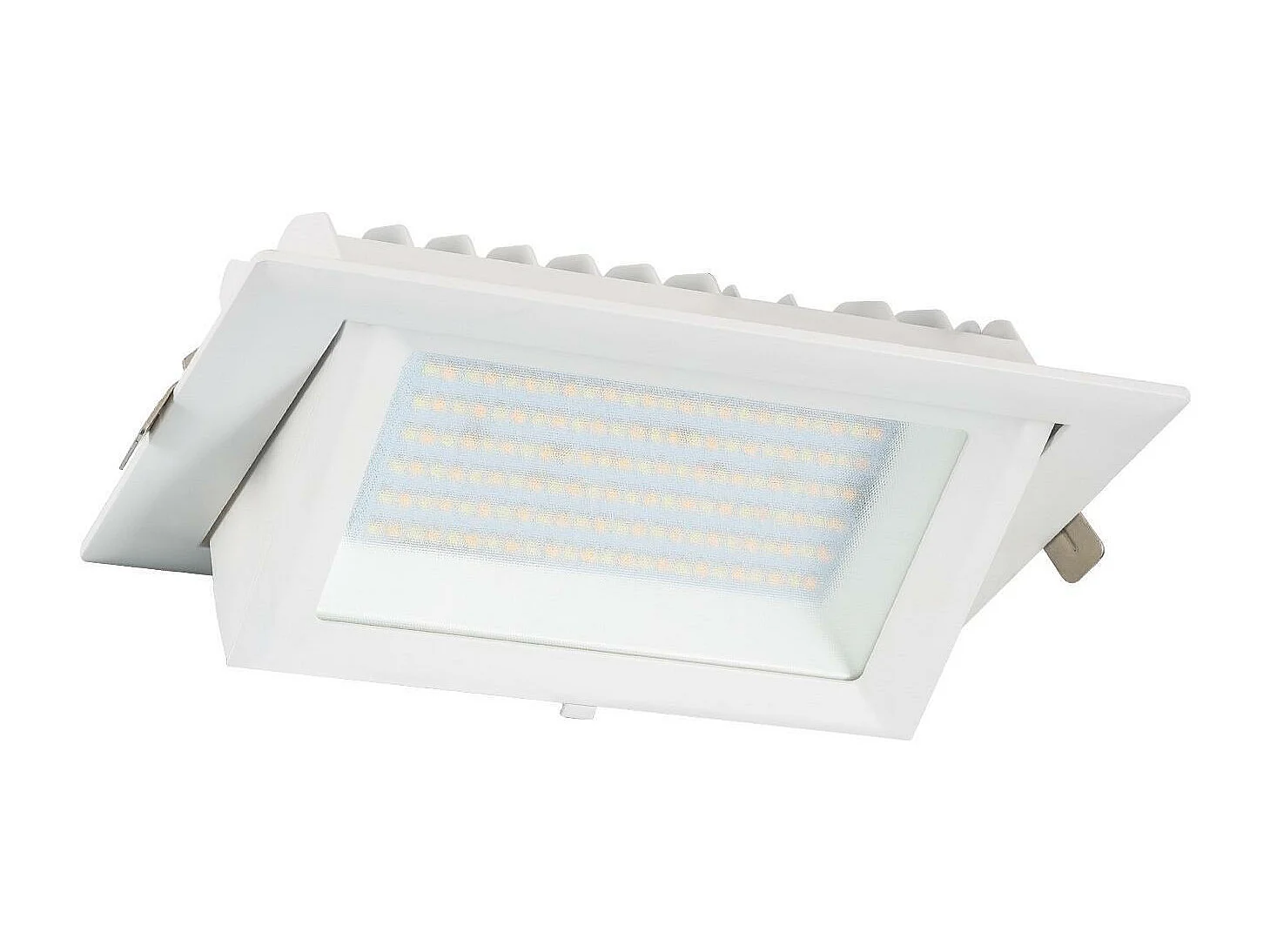 Spot Downlight LED 60W Rectangulaire Orientable  130 lm/W LIFUD Coupe 210x125 mm Blanc Neutre  4000K