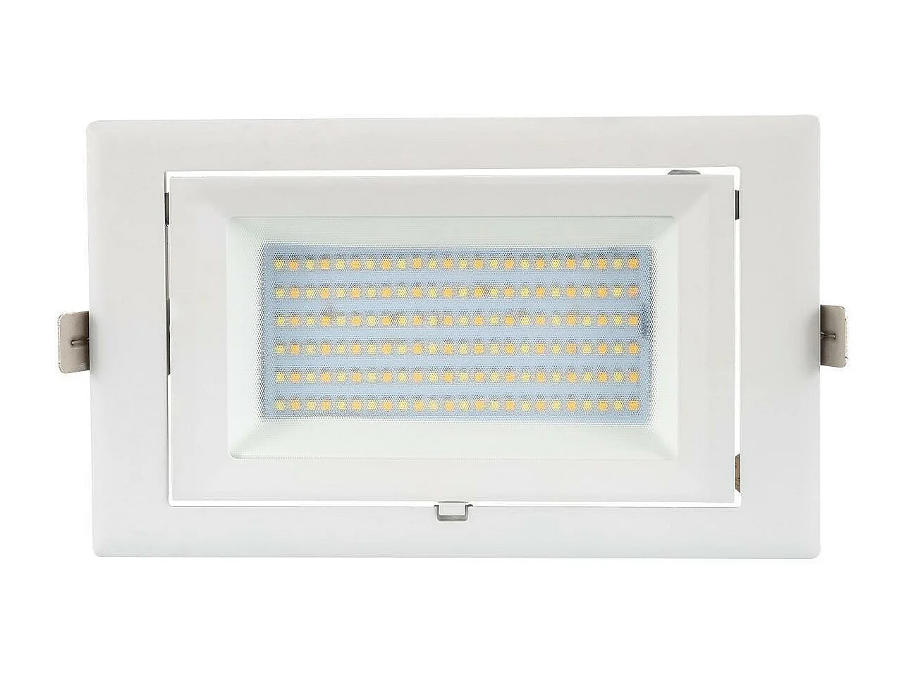 Spot Downlight LED 60W Rectangulaire Orientable  130 lm/W LIFUD Coupe 210x125 mm Blanc Neutre  4000K