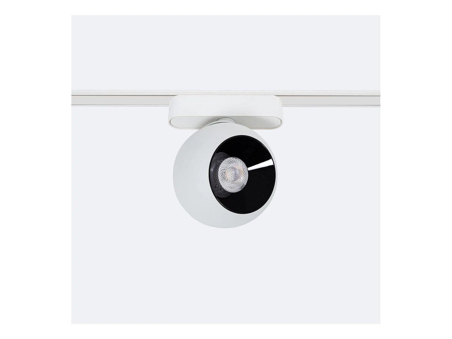 Spot LED sur Rail Magnétique 25mm Extra-Plat 12W Concave 48V Ø100 mm Blanc 4000K Blanc neutre